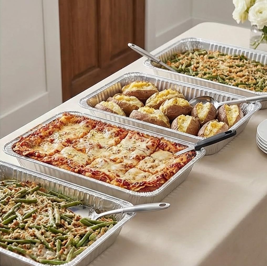 Nicole Home Collection buffet-steam-table ready pans for efficient buffet service