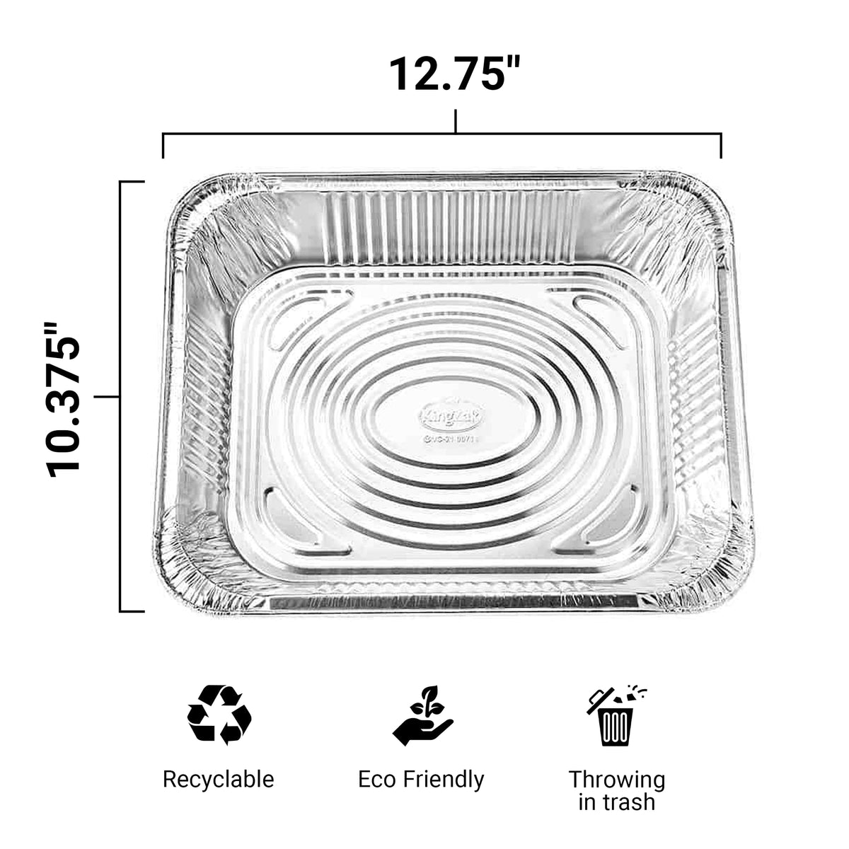 Nicole Home Collection disposable foil pans on steam table for hot buffet convenience