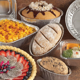 Nicole Home Collection sturdy foil pans for barbecues and buffets with heat-safe performance