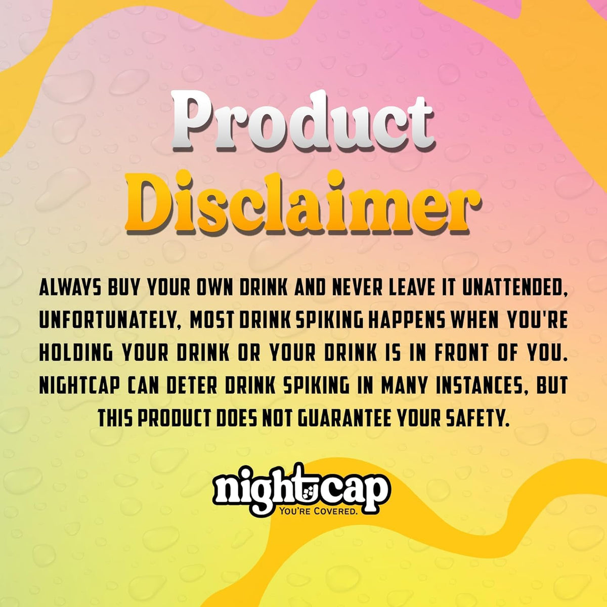 NightCap enhances confidence while socializing in crowded venues.