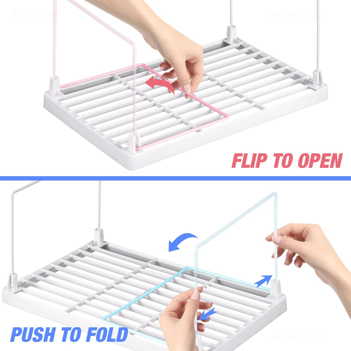 NiHome versatile rack for cabinets, pantries, desks, and bathroom vanity
