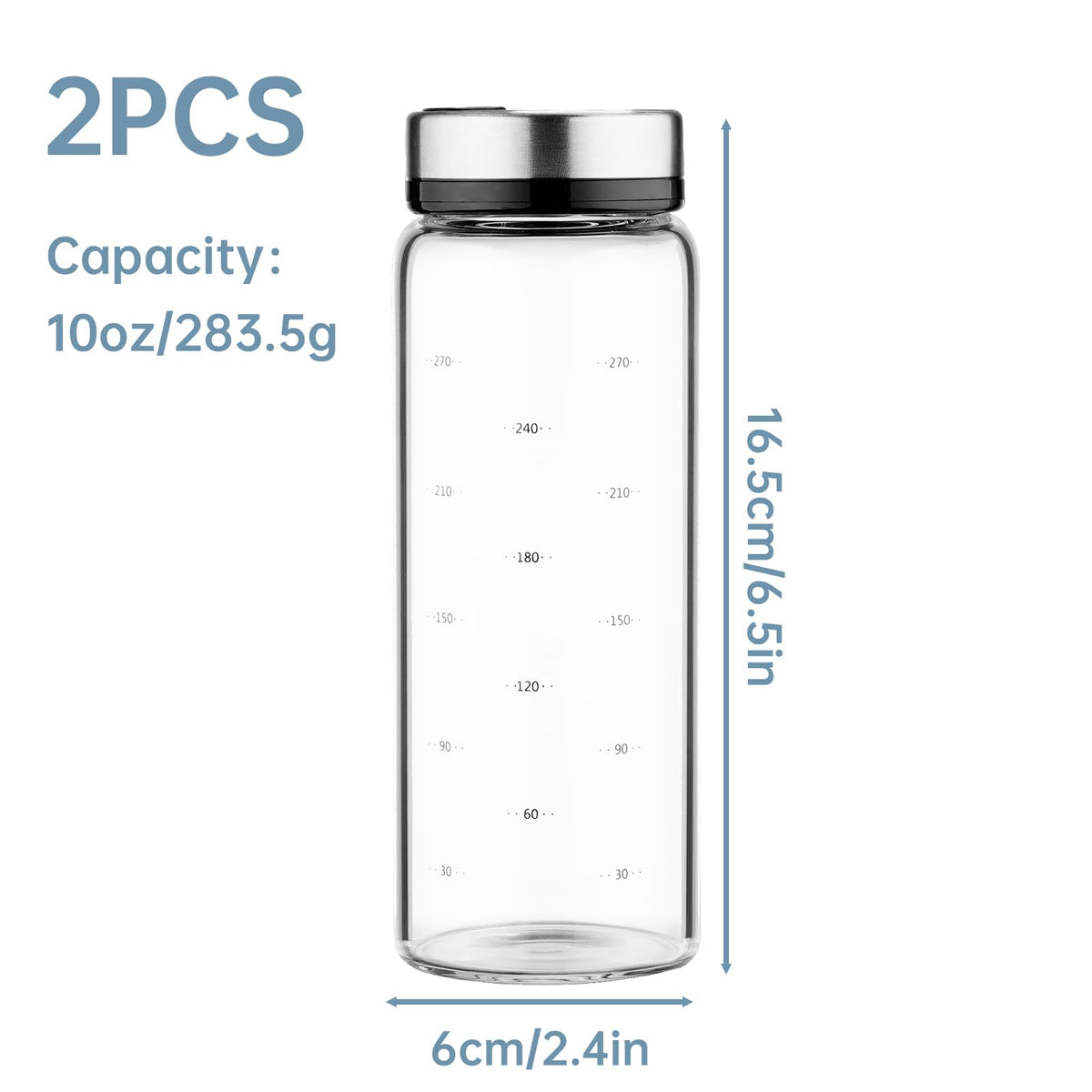 nihome glass shakers keep herbs evenly sprinkled