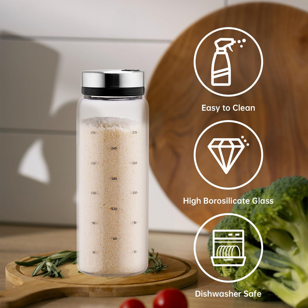 nihome 10oz dispensers for salt and pepper