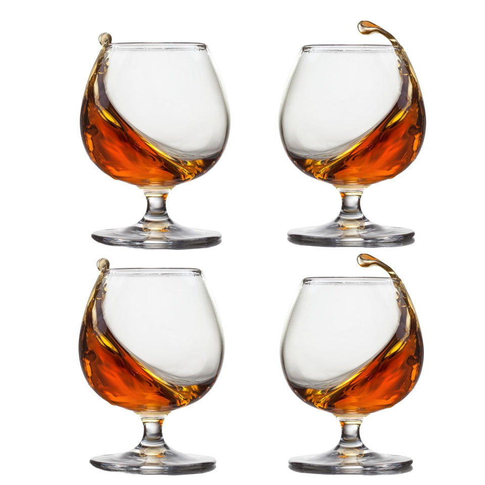 ninesung whiskey glasses set of four on table for elegant entertaining.