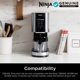 Ninja CREAMi Original Pints 16oz: durable, reusable dessert containers