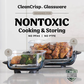 Ninja Crispi leak-proof lids secure meals during transport.