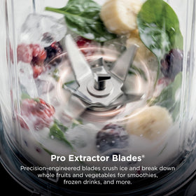 Ninja Fit ice-crushing capability creates resort-style frozen drinks and smoothies.