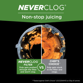 Anti drip lever on Ninja NeverClog prevents messy pours