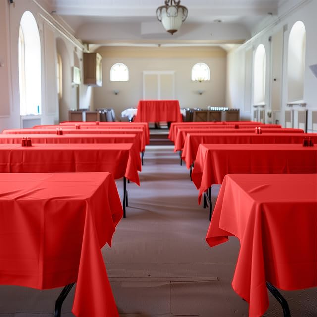 Niuara disposable red tablecloth ideal for weddings and parties