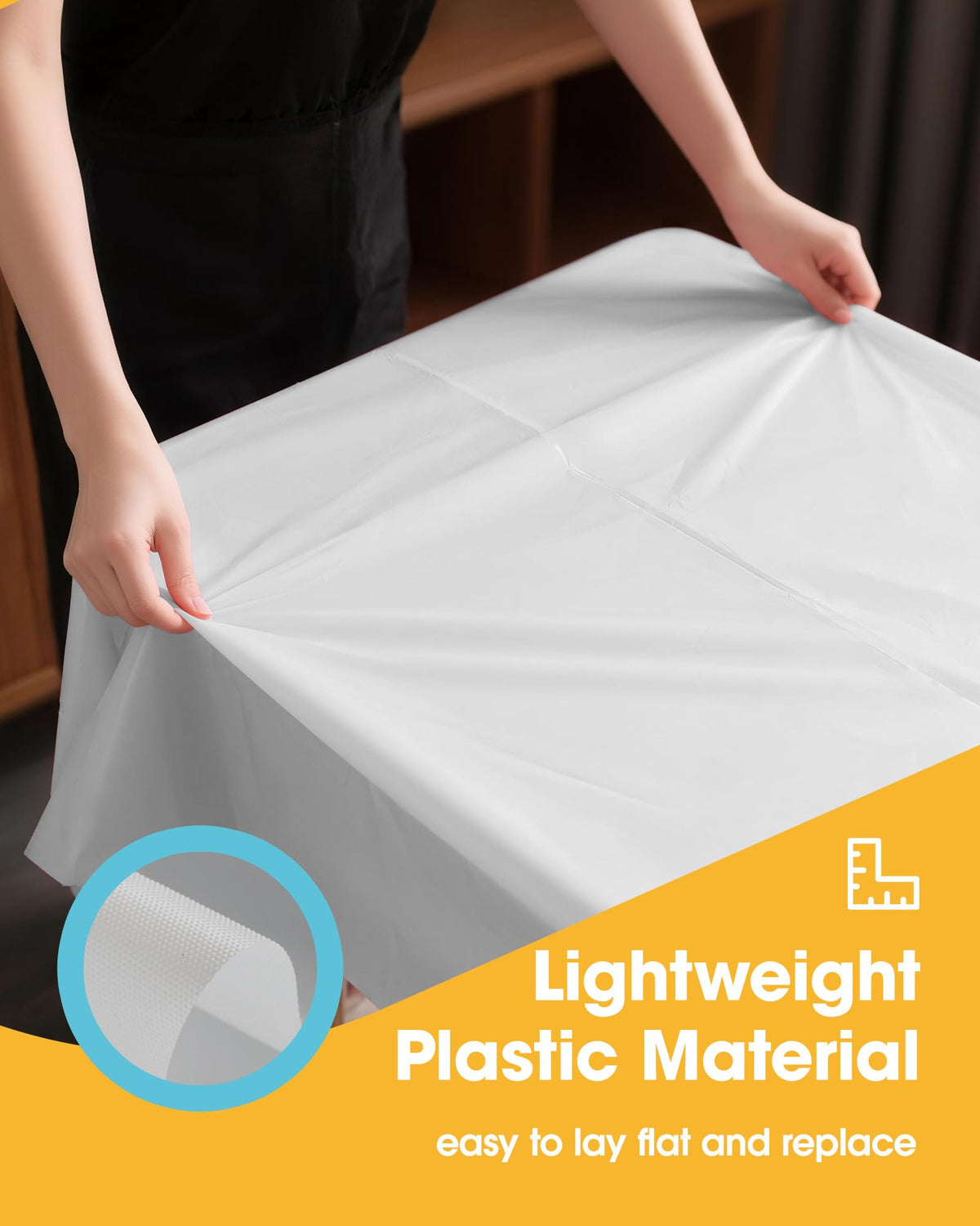 Niuara disposable tablecloth packaging box highlights convenient single-use solution.