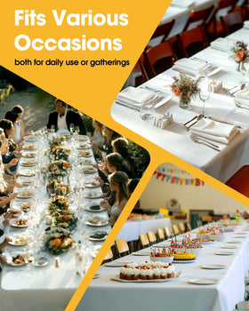 Niuara white decor enhances dining and celebration tables.