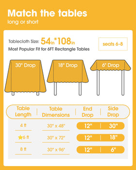 Niuara tablecloth protects surfaces from spills with easy cleanup.