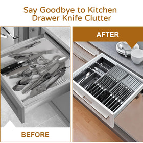 NIUXX knife block design emphasizes simple maintenance and wipe-clean surfaces