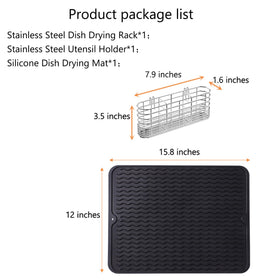 NiuYichee silicone drying mat protects surfaces while drying dishes