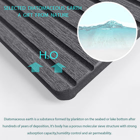 NiuYichee stone drying tray for sink speeds surface drying and prevents puddles.