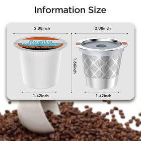 NOALTO k-cup filter in use with a Keurig brewer