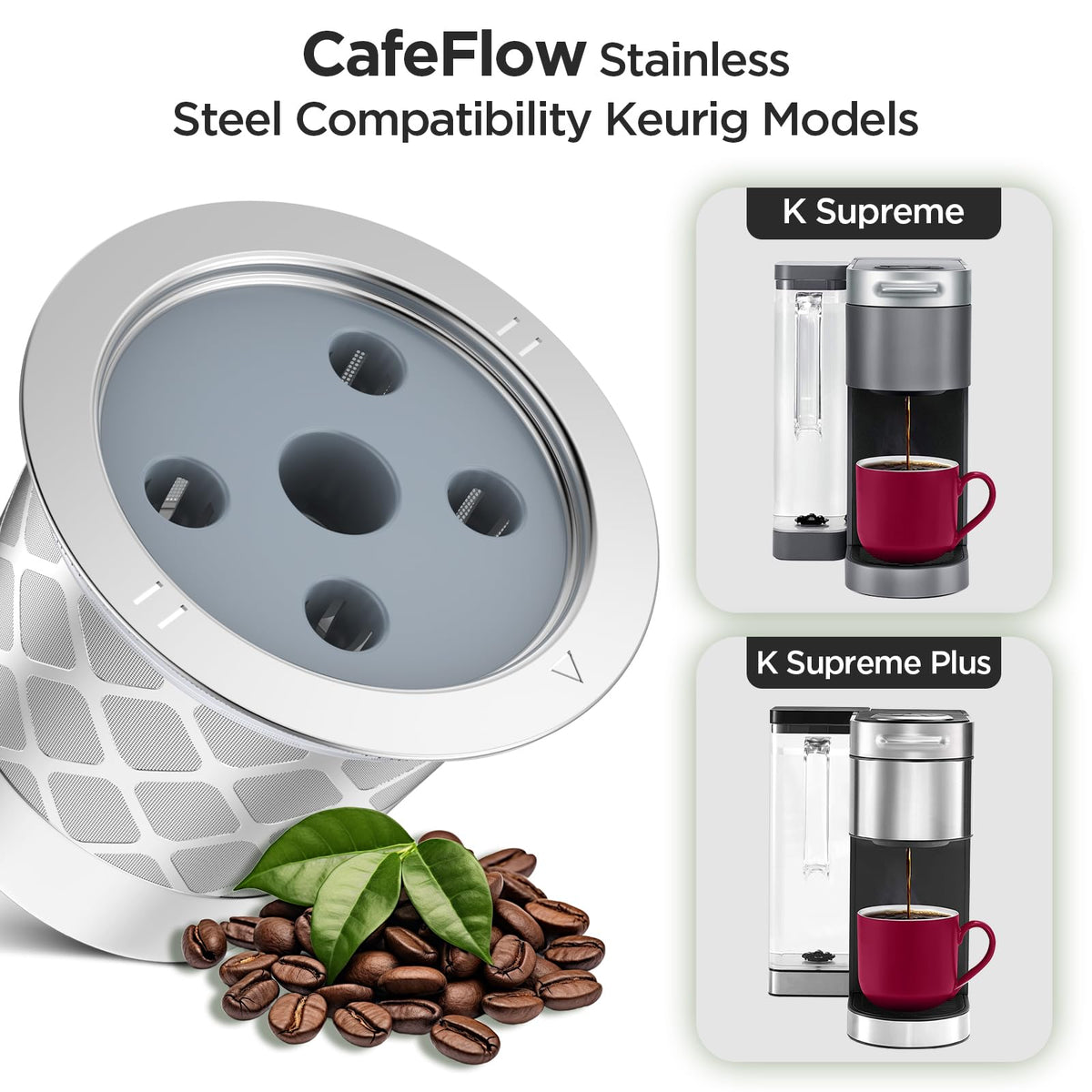 NOALTO top seal prevents spills during brewing.