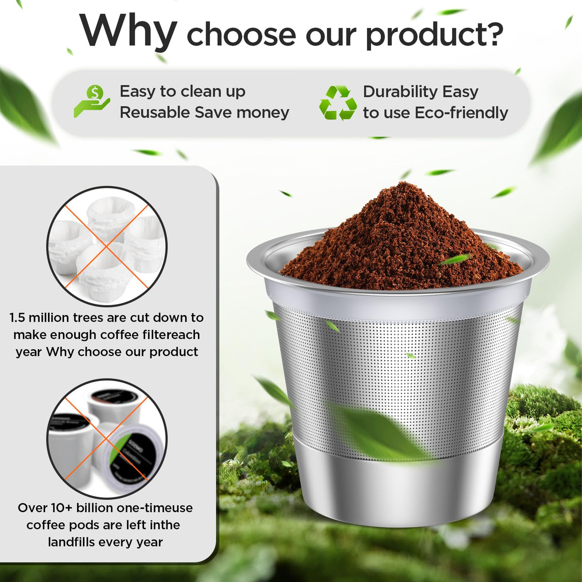 NOALTO K Supreme bottom perforations maximize extraction for richer coffee.