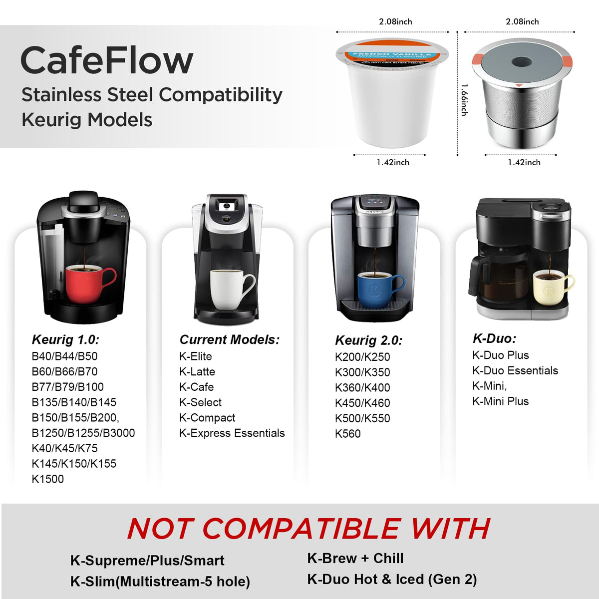 Noalto stainless steel k cup highlights durable, flavor-friendly design