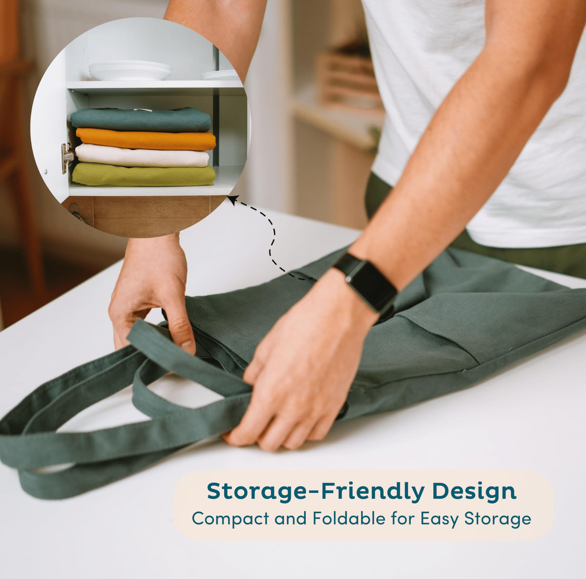 Nook Theory washable fabric ensures reusable, clean shopping bags.
