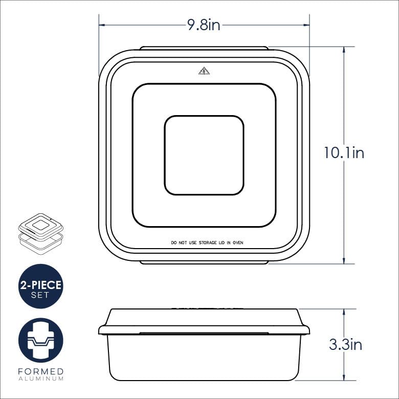Nordic Ware Pan construction resists warping with an encapsulated steel rim.