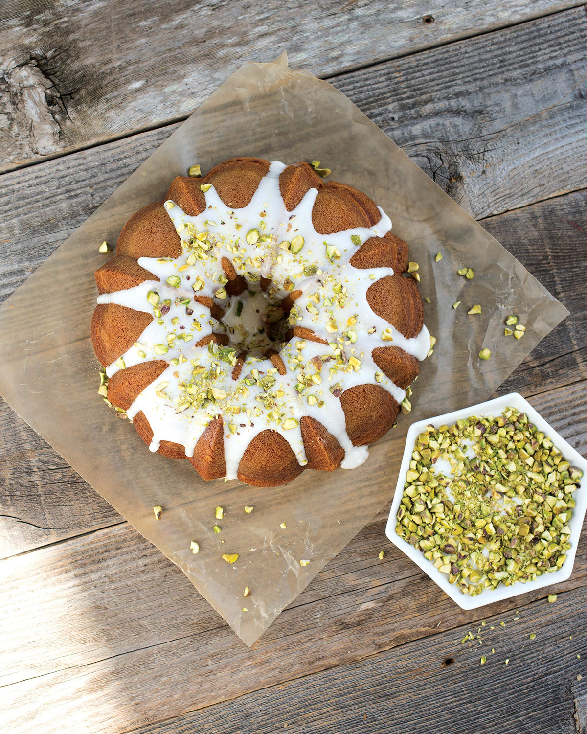 Nordic Ware Original Bundt Toffee nonstick close-up shows PFAS-free silicone for easy release