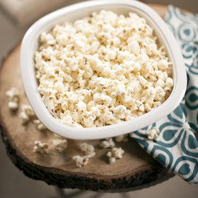 Nordic Ware top-rack dishwasher-safe popper simplifies cleanup after family popcorn sessions.