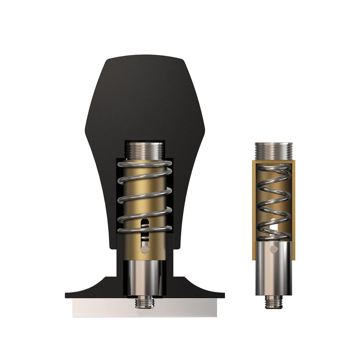 Normcore 304 stainless steel base delivers durable, even contact