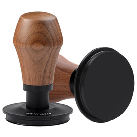 Normcore tamper V4.1 with click sound confirms consistent pressure for espresso.