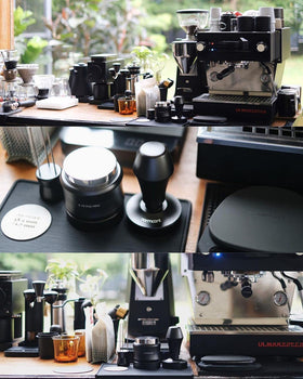Compact dimensions 230 by 150 millimeters fit small counters and cafes.