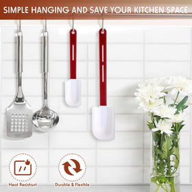 Norme nylon-handle spatulas withstand high heat for direct contact with food.
