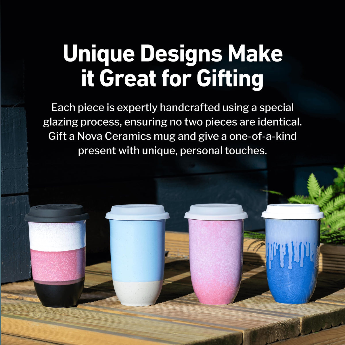 Nova Ceramics dishwasher safe travel mug for easy cleaning