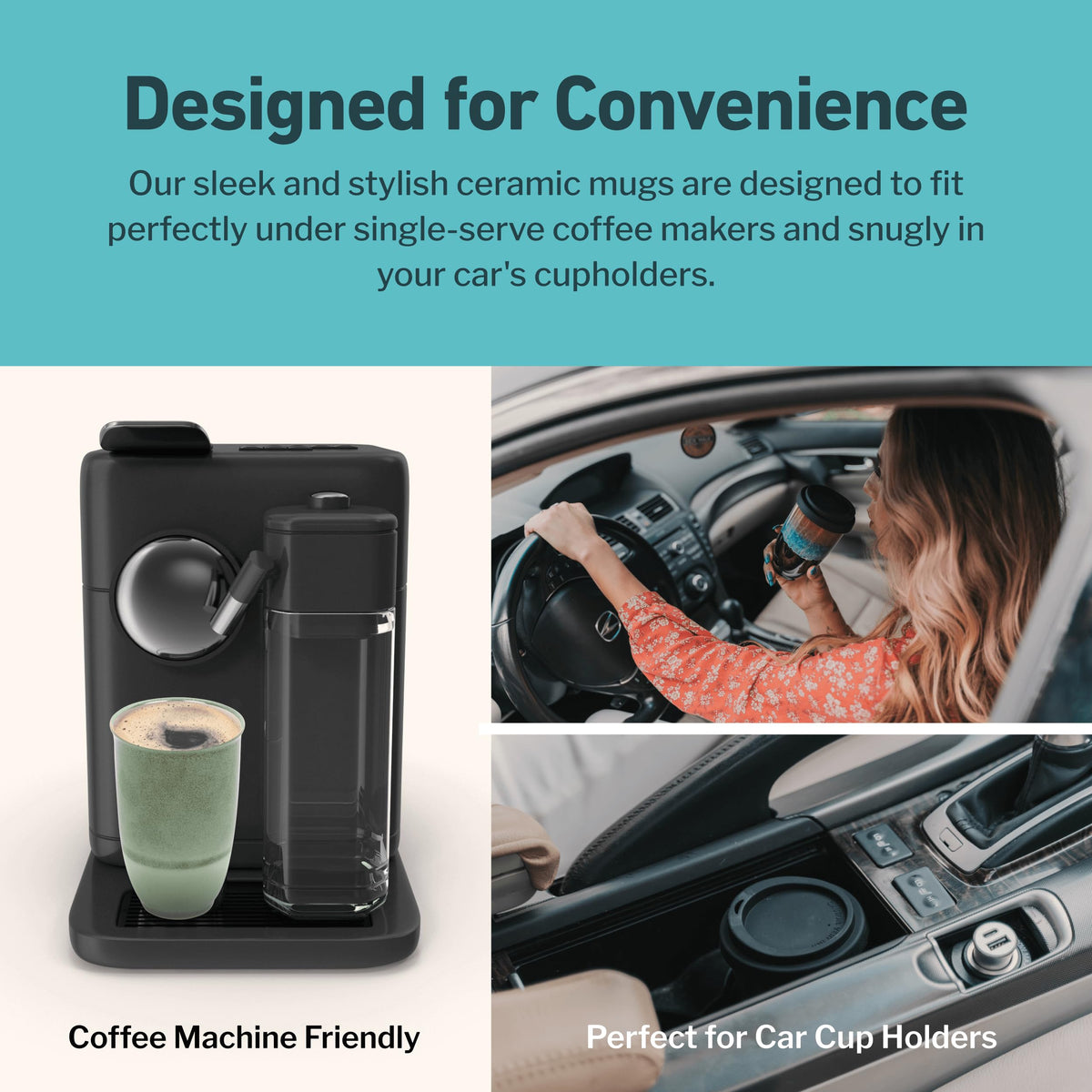 NOVA CERAMICS eco-friendly reusable mug reduces waste in daily routines