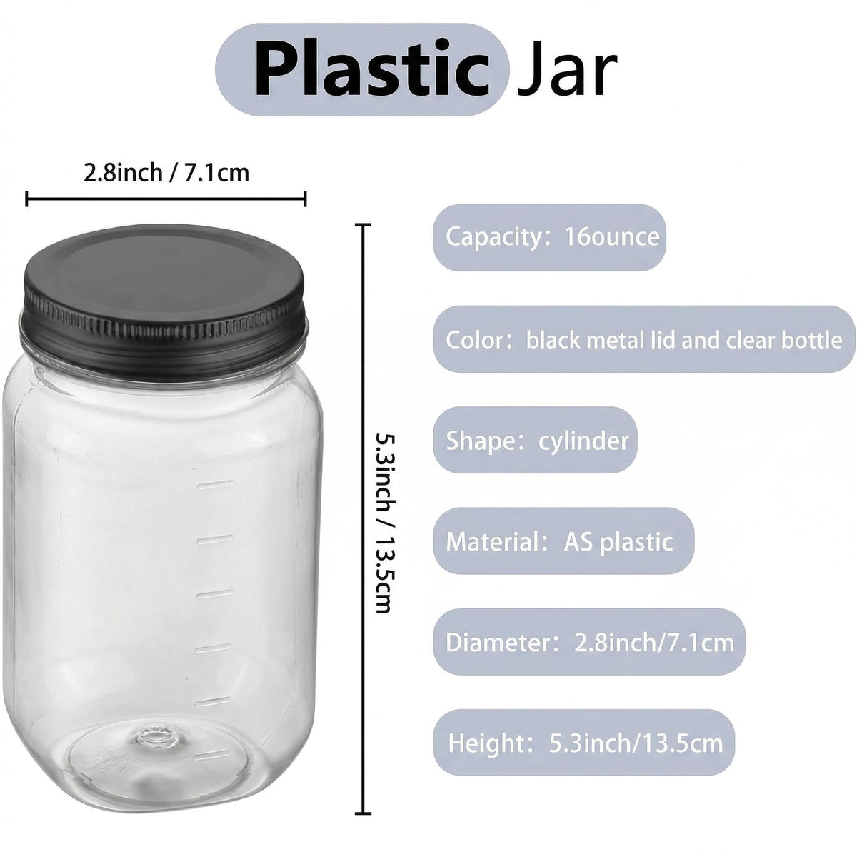 novelinks 24-pack 16oz jar with metal lids supports bulk storage and spill prevention