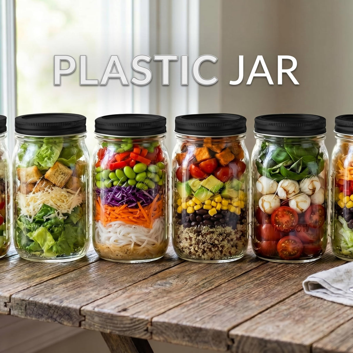 novelinks 32 oz mason jar ideal for bulk items and easy content checks.