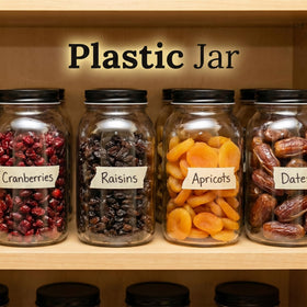 novelinks 32 oz mason jar pantry storage for bulk beans, nuts, and pasta.