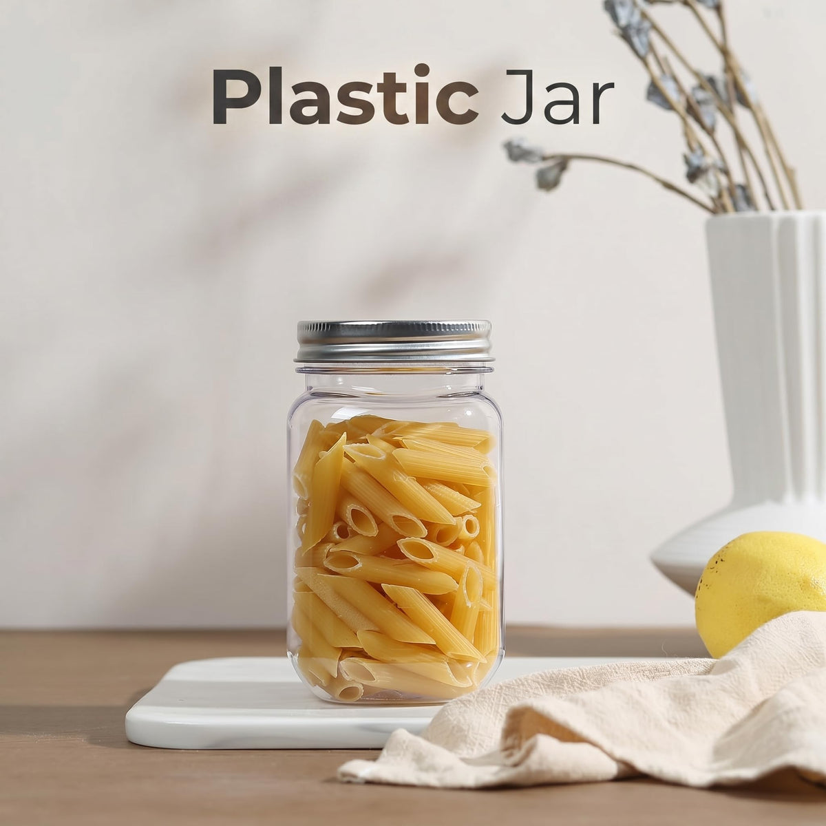 novelinks multi-purpose storage jar suitable for dry goods or crafts.