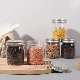 novelinks multi-use storage jars suit cosmetics, slime, spices, beads, or jewelry organizers
