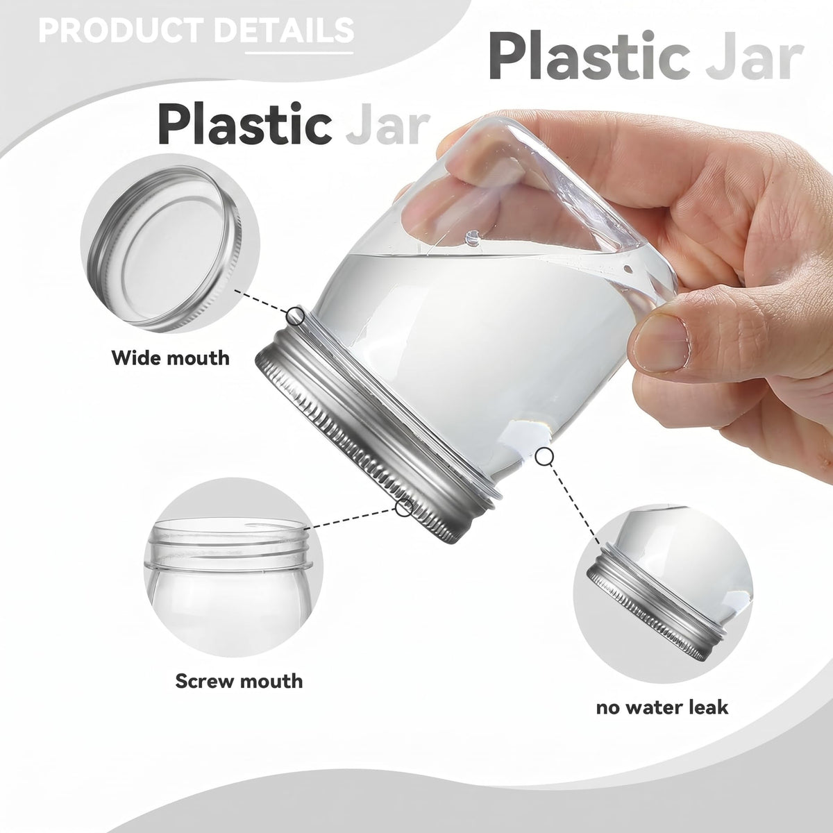 novelinks stackable 8 oz jars ideal for organized spice and craft supplies.