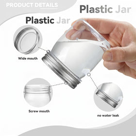 novelinks stackable 8 oz jars ideal for organized spice and craft supplies.