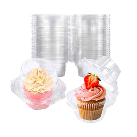 NPLUX 100-pack cupcake containers for individual presentation and easy transport.
