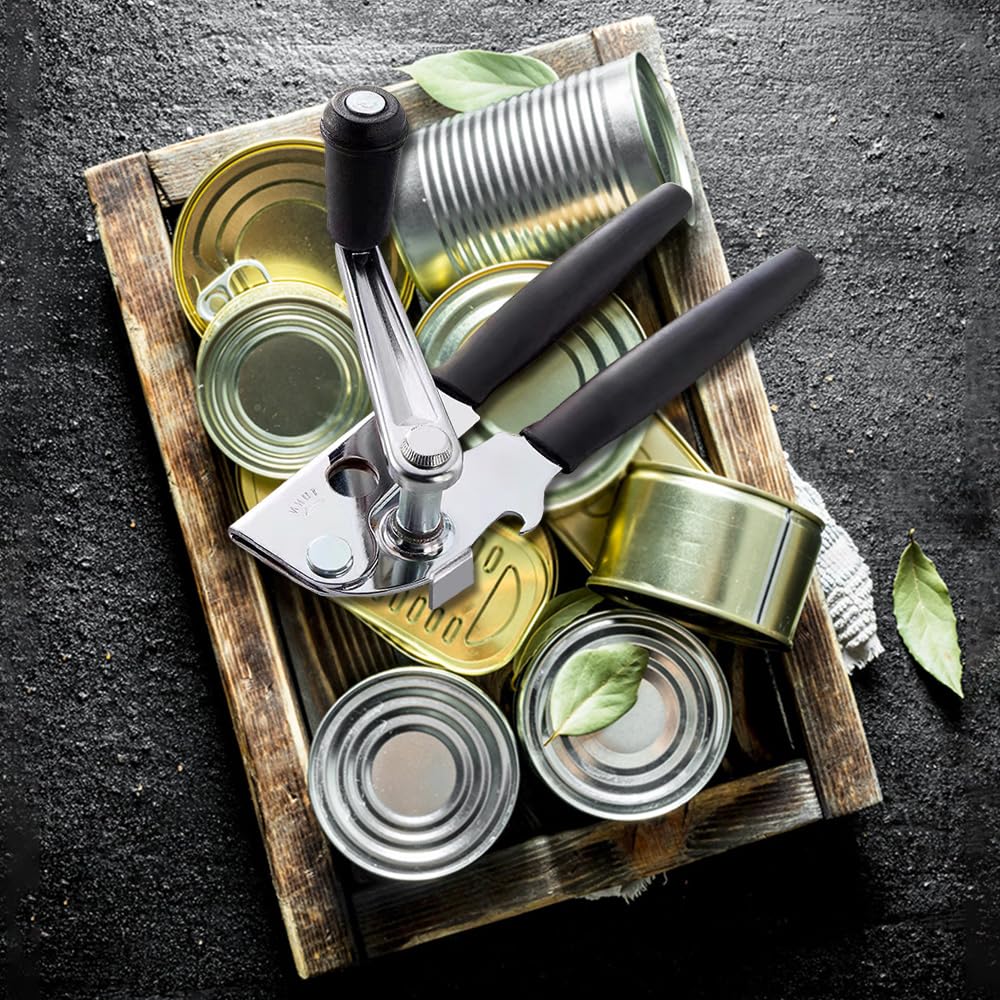 NUFR crank can opener compact storage fits in drawers or organizers.