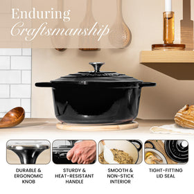 Nuovva green enamelled dutch oven offers stylish color for everyday meals