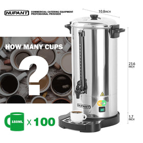 NUPANT 15L coffee dispenser with keep-warm feature to stay hot