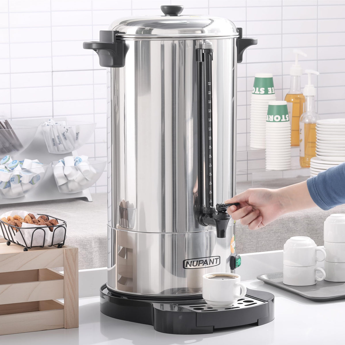 NUPANT durable 304 stainless steel construction for daily catering use