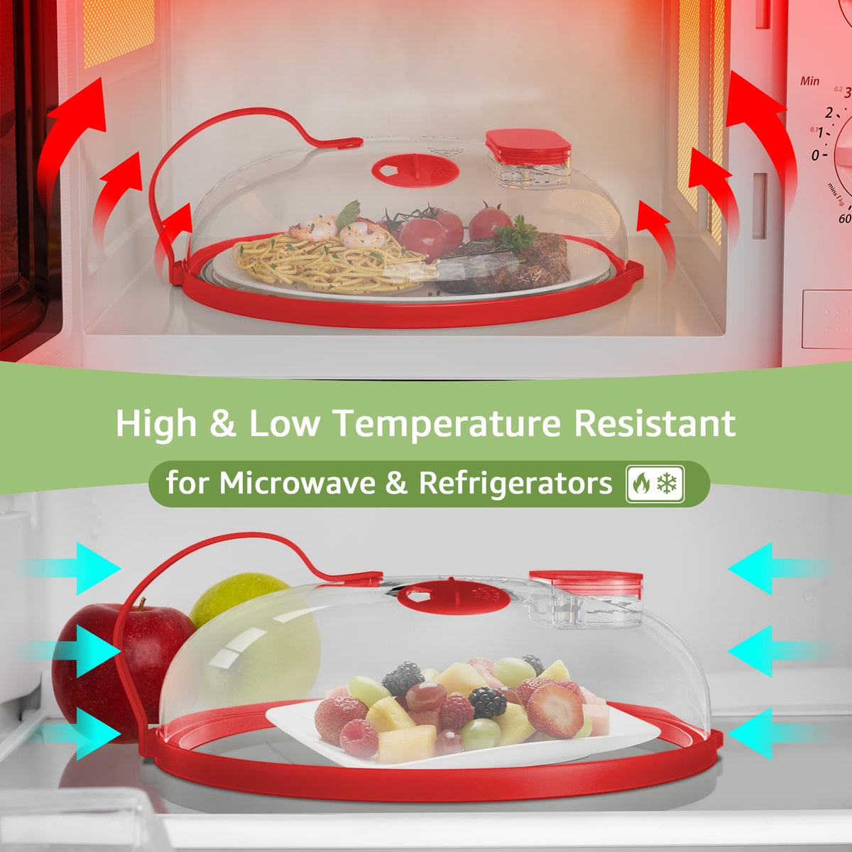 Compact 10.1 by 3.5 inches fits most microwaves and bowls