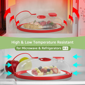 Compact 10.1 by 3.5 inches fits most microwaves and bowls