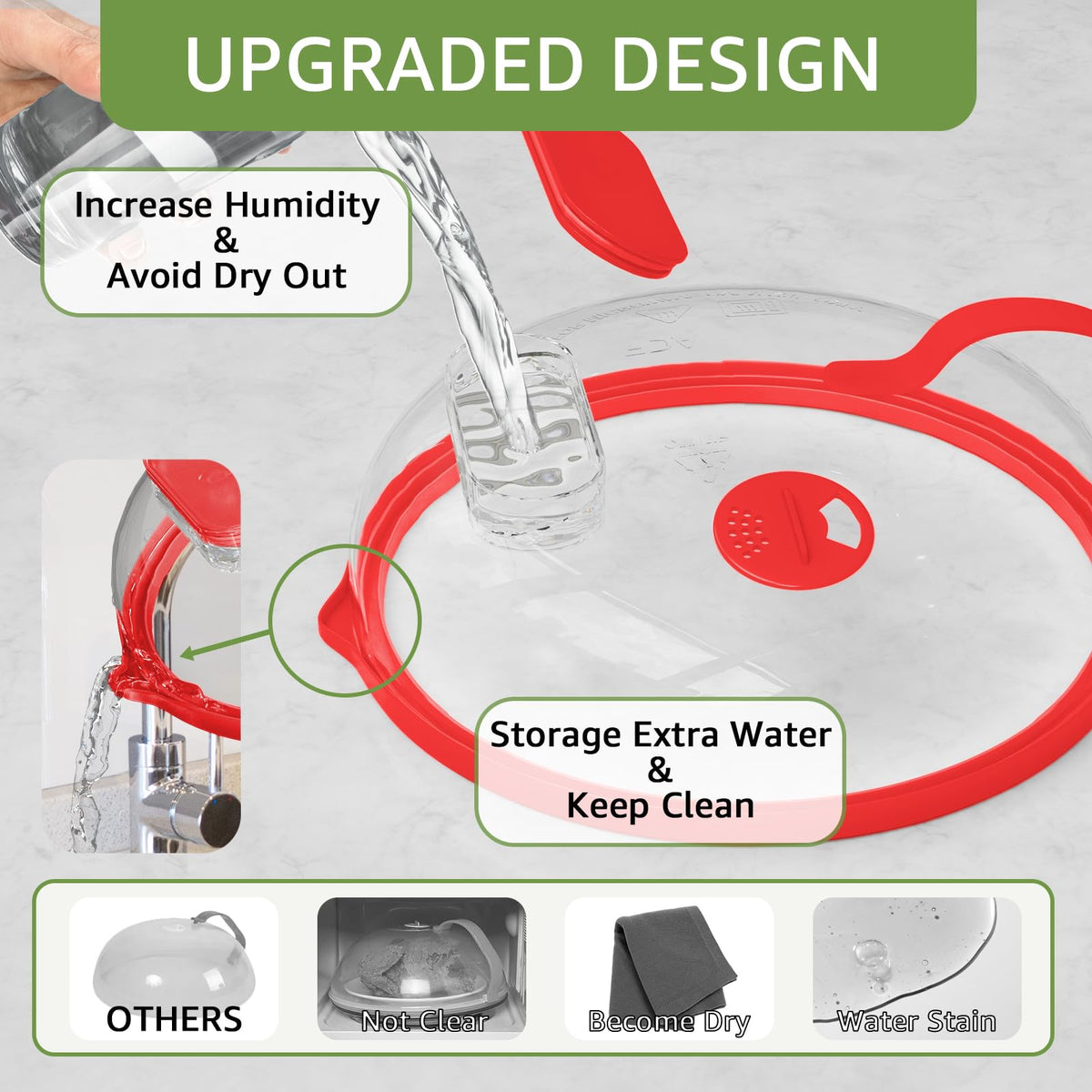 Steam-assisted heating helps retain moisture and flavor during reheats
