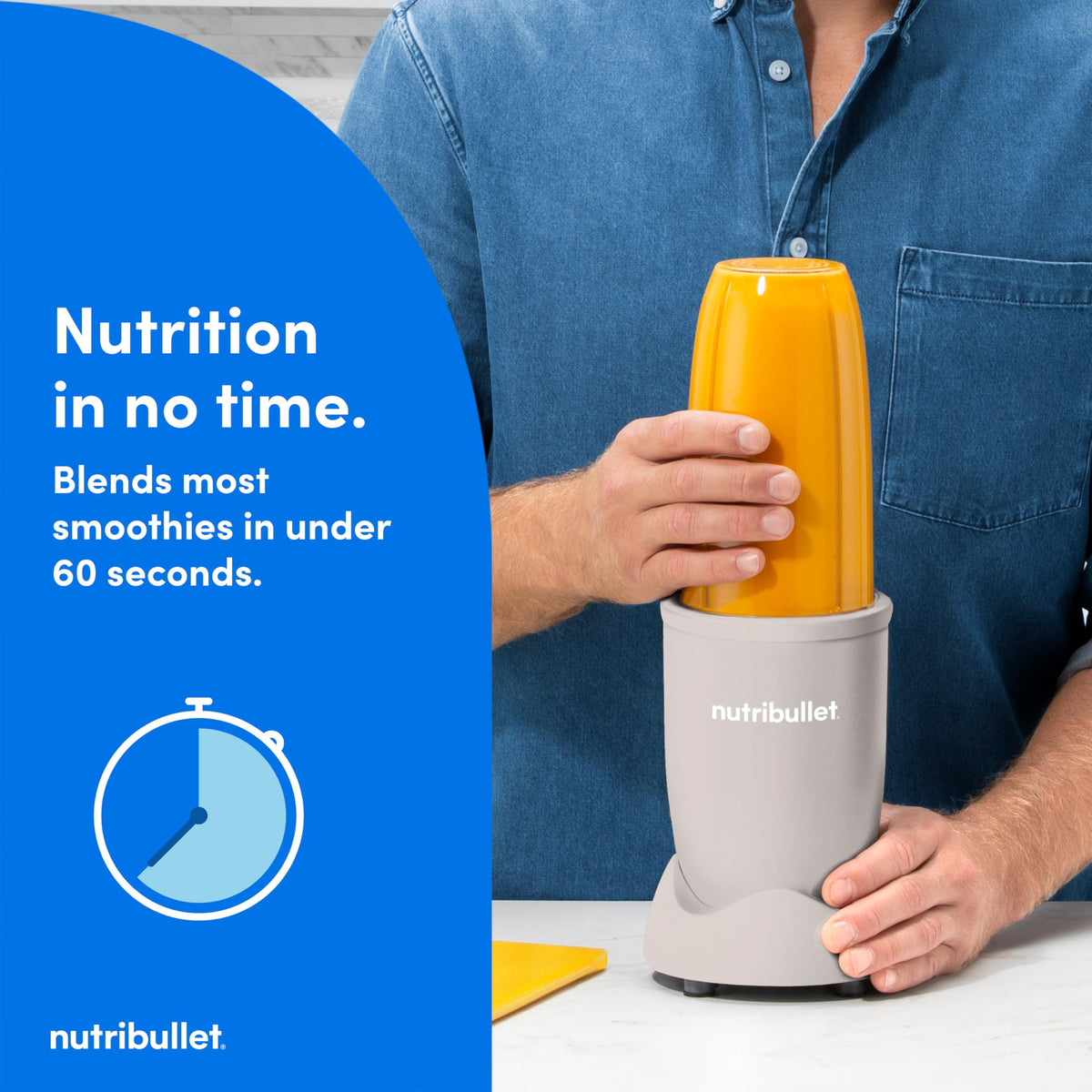 NutriBullet Pro to-go lid enabling fast, mess-free drinks on the go.
