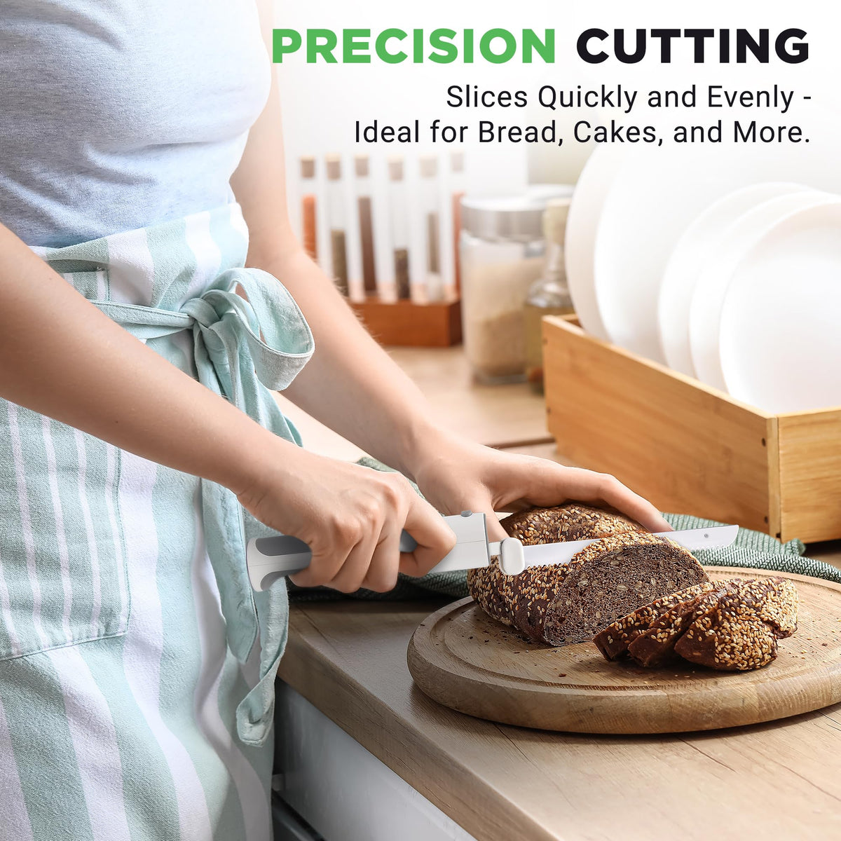 NutriChef cordless electric knife Type-C charger included for efficient charging.